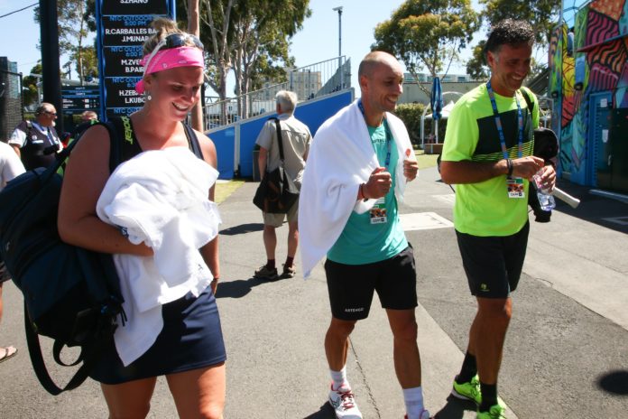TENNIS AUSTRALIAN OPEN QUALIF BONAVENTURE VS HOGENKAMP