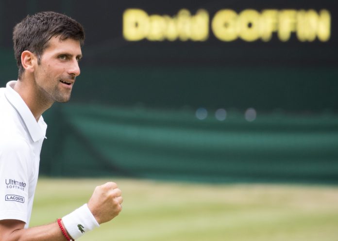 BRITAIN TENNIS WIMBLEDON 1/4 FINALS GOFFIN VS DJOKOVIC