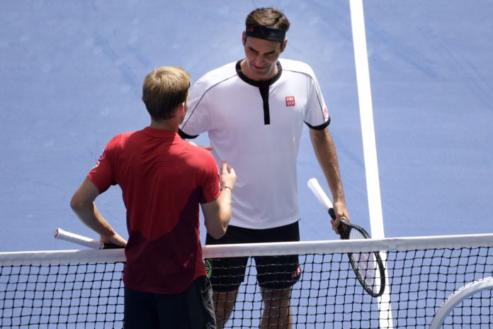 TENNIS US OPEN R4 GOFFIN VS FEDERER